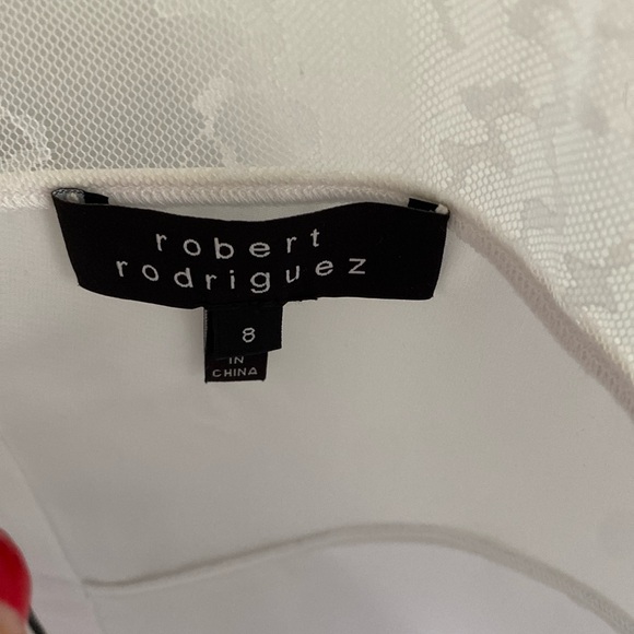 ROBERT RODRIGUEZ while lace sheer top zipper 8 - Picture 2 of 4